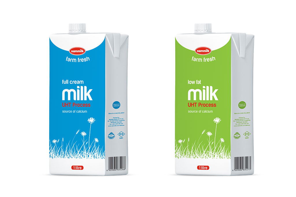 UHT full cream and low fat milk Namibia Dairies